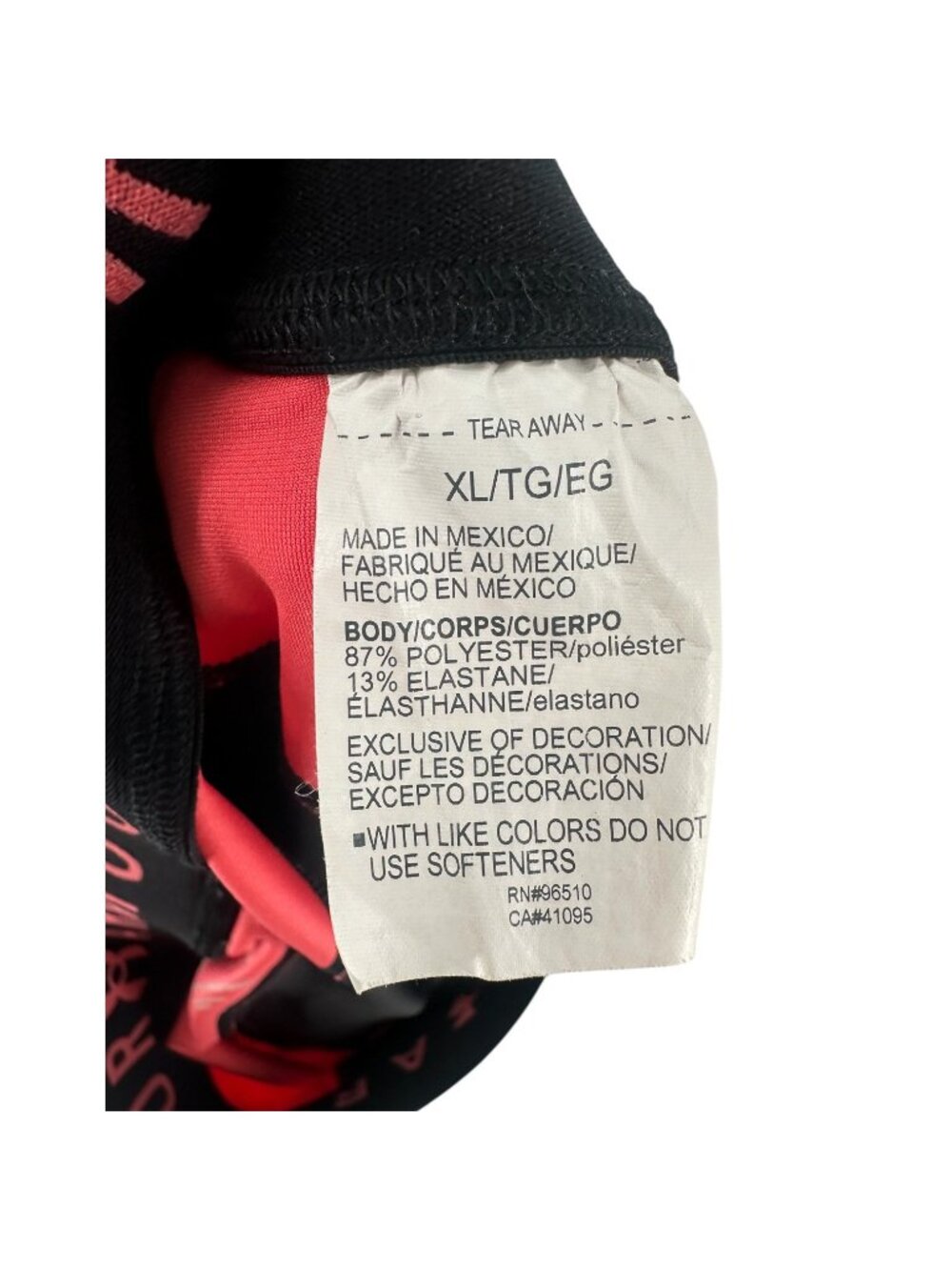 Under Armour HeatGear Compression Capri Leggings XL Black Coral Pink Cropped - Picture 8 of 8